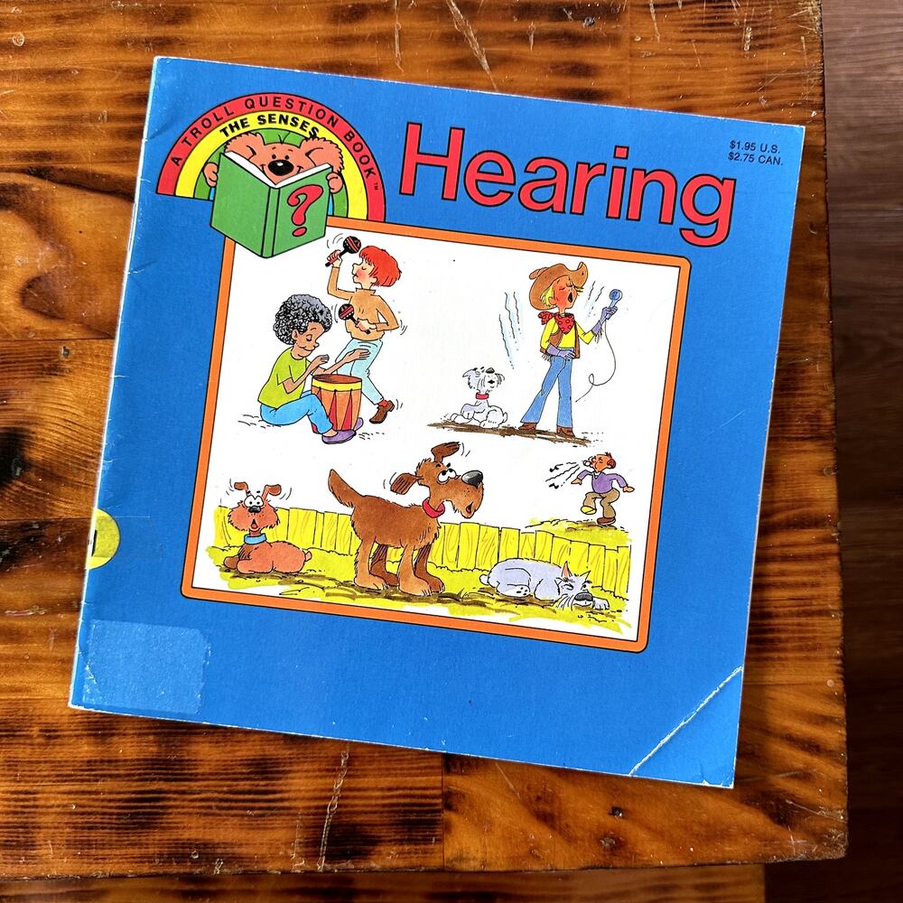 Vintage 1988 A Troll Question Book The Senses Hearing Paperback Book